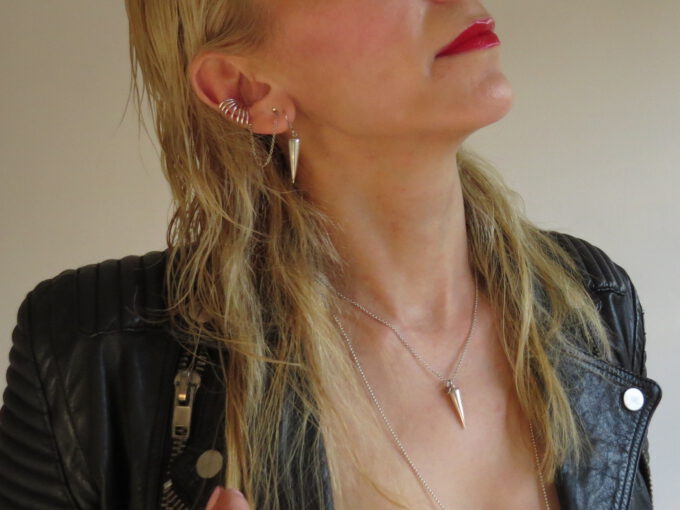 Ohrklemme Rock me Baby, 7fache Silbergliederung, 925 Silber. Dezente Akzente setzen!