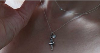 Halskette Ballerina, Tess, 925 Silber, 45cm. Für die großen Bühnen dieser Welt.