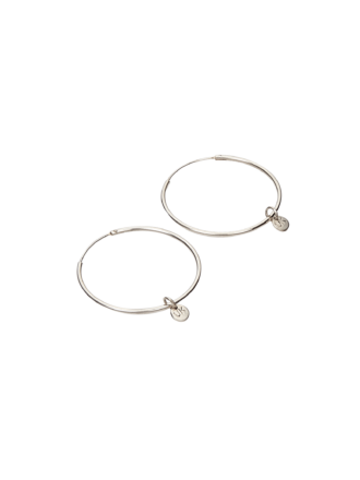 UK Ohrringe, 925 Silber, Creolen. Macht jedes noch so schlichte Outfit eleganter und feiner.