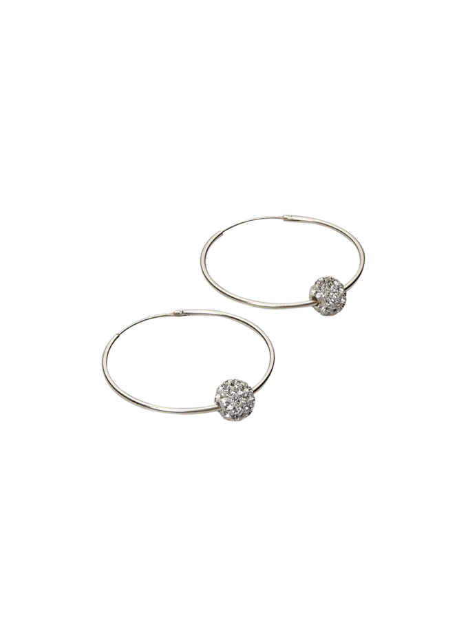 Ohrringe 1001Nacht, Creolen mit Zirkonsteinen, 925 Silber. Ein Ersatz für Diamanten. Ohrringe 1001Nacht, Creolen mit Zirkonsteinen, 925 Silber. Ein Ersatz für Diamanten.