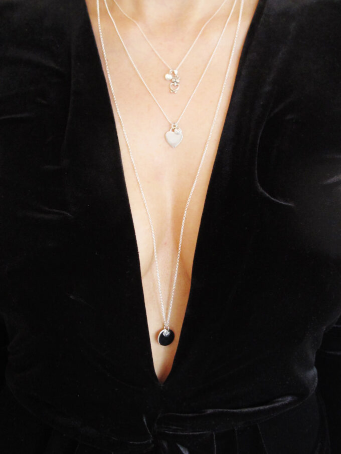 Herzkette Hearbeat, UK Kette lang und Eulenkette in Herzform UK Silberkette, lang, 80 cm, 925 Silber. Für Sie & Ihn! Für Stil gibt es kein Geschlecht, sondern nur guten Geschmack.
