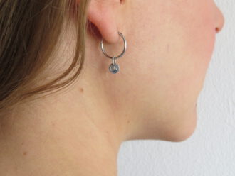 UK Creolen, kleine Version, 925 Silber. Bring Licht in dein Leben!