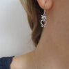 Eulen Ohrringe Jackie, 925 Silber, herzförmig. Das feine Gespür der Eule für Geschehnisse. Eulen Ohrringe Jackie, 925 Silber, herzförmig. Das feine Gespür der Eule für Geschehnisse.