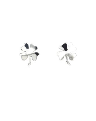 Ohrringe Ireen, Kleeblatt, Anstecker, 925 Silber. Glücksbringer für jeden Tag!