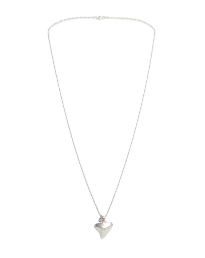 Haifischzahn, Halskette, 925 Silber. Für Sie und Ihn. Mit Ecken und scharfen Kanten!