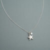 Kette Hollywood, Stern, 925 Silber, 45cm. Walk of Fame.