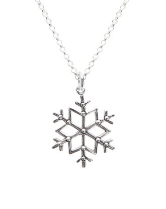 Kette Snowflake, Schneeflocke, 925 Silber. Die perfekte Winter Atmosphere