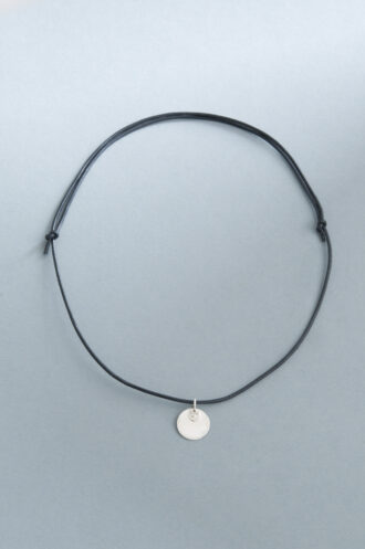 UK Lederkette mit Kreisanhänger