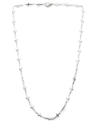 Halskette Jesus, Kreuzkette, Edelstahl. Jesus is King!