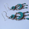 Ohrringe Ethno, 925 Silber,türkise Steine. Sehr im Stile des Orients.