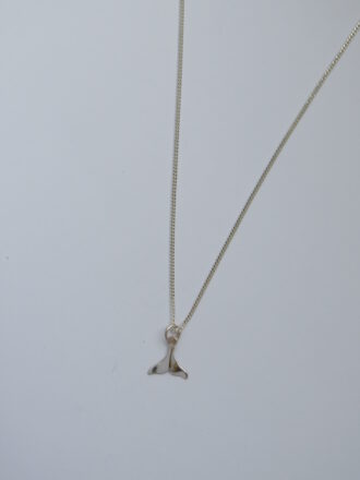 Kette Flipper, Fischflosse. Panzerkette, 40cm Länge, 925 Silber. Surfer thing!