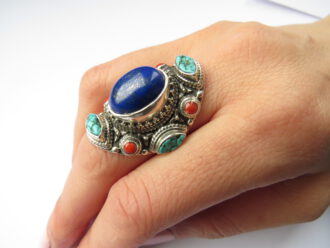 Ohrringe Ethno, 925 Silber,türkise Steine. Sehr im Stile des Orients.