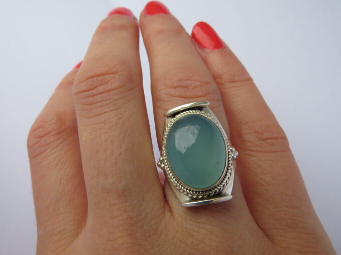 Ring Trueblue, Gr.52 mm. Pastellfarbiger blauer Aqua Stein. Wie ein Tag am Meer. Ring Trueblue, Gr.52 mm. Pastellfarbiger blauer Aqua Stein. Wie ein Tag am Meer.