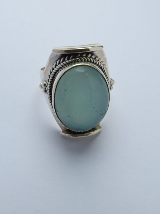 Ring Trueblue, Gr.52 mm. Pastellfarbiger blauer Aqua Stein. Wie ein Tag am Meer. Ring Trueblue, Gr.52 mm. Pastellfarbiger blauer Aqua Stein. Wie ein Tag am Meer.
