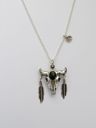 Kette Texas Ranger, Rindskopf. 80 cm Länge, 925 Silber. Cowboys Welcome!