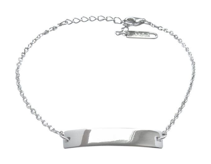 Armband Pauline, Namensschild, 925 Silber, One Size. Nomen est Omen!