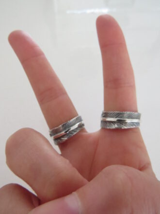 Ring Feather, 925 Silber. Feder umschlingen deine Finger!