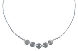 Halskette Kylie, 43 cm, 925 Silber. Leicht wie ein Feder. Gleitet auf der Haut!