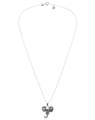 Halskette Elefant Nambia, Kugelkette, 925 Silber. In der Ferne zu Hause, hier um dein Hals.