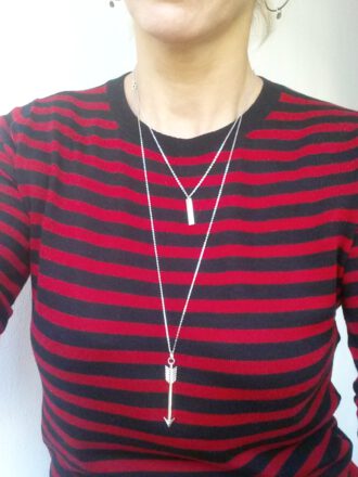 Kette Sidney, Pfeil, Arrow, 925 Silber, Boho Style. Must Have! Für Sie und Ihn