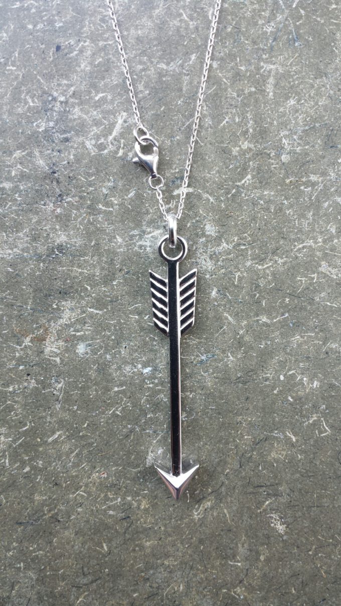 20170823_162032 Kette Sidney, Pfeil, Arrow, 925 Silber, Boho Style. Must Have! Für Sie und Ihn