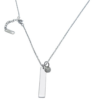 Kette Sidney, Namenschild, 925 Silber. Für Sie und Ihn. Für Dich!