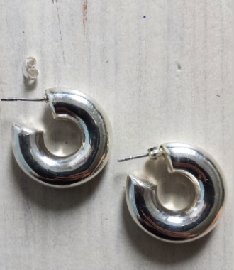 Ohrringe Selena, Creolen, 925 Silber. Mit Raffinesse in den Alltag starten!