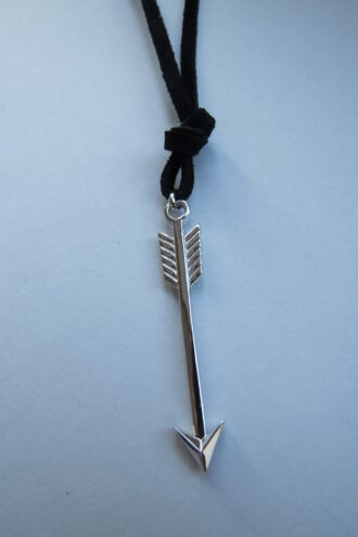 Uk 925 Silber, Leder Pfeilkette, One/size. Für Sie & Ihn. Classy