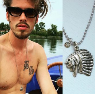 Amazonen Krieger Halskette, Indianerkopf. Stolz, stark und Entschlossenheit.