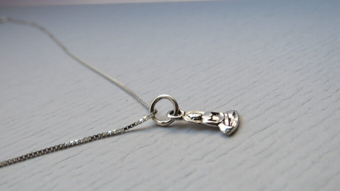 Yoga Halskettekette ,Namaste Yoga Halskette, Namaste, 925 Silber, 40cm. Erleuchte von innen und strahle es nach außen!