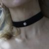 Samthalsband mit UK Logo, Handmade, Choker. Unbedingt Halsumfang angeben! Samthalsband mit UK Logo, Handmade, Choker. Unbedingt Halsumfang angeben!