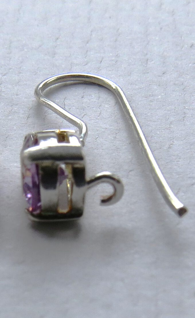 Ohrringe Pink, Purple Rain, Zirkonstein, 925 Silber Ohrringe Pink, Purple Rain, Zirkonstein, 925 Silber